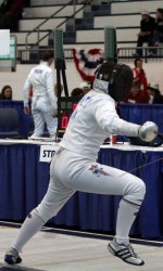 Courtney Hurley (pictured) was one of three Irish fencers to claim gold at the season's first event, the North American Cup A in Cincinnati, Ohio